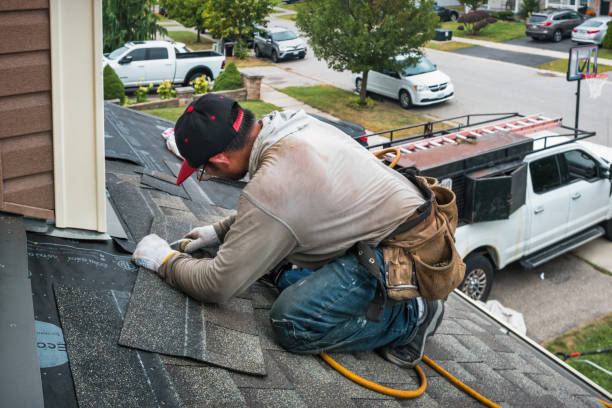 Professional Emergency Roof Repair technician working in Wolcott, CT